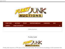 Tablet Screenshot of funkyjunkauctions.com